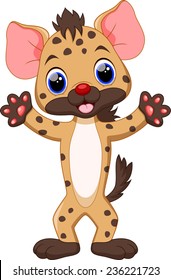 Cute Hyena Cartoon 