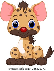 Cute Hyena cartoon 