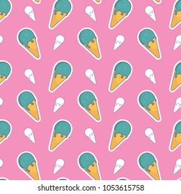 cute ice cream for birthday or anniversary pattern