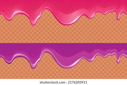 cute ice cream chocolate cartoon vector