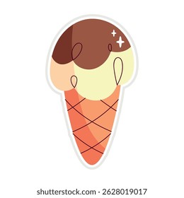 Cute Ice Cream Cone with