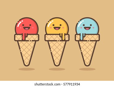 cute Ice cream  cone set 