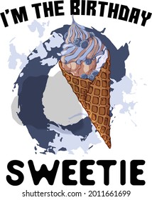 Cute Ice Cream Day Design