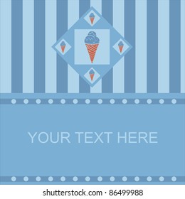 cute ice cream frame