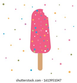 cute ice cream illustration sweet dessert nursery decor poster