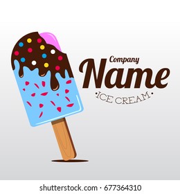 Cute Ice Cream Logo