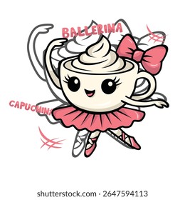 Cute ice cream man character is suitable for use on t-shirts