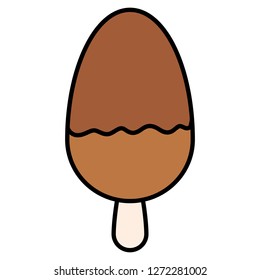 cute ice cream in stick