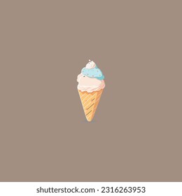 A cute Ice cream vector.