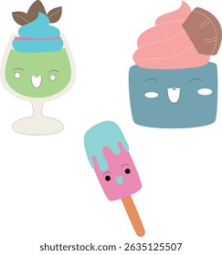 cute ice cream vector clip art