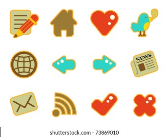 cute icon set - website