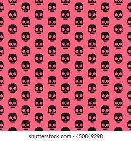 Cute icon skull pattern.