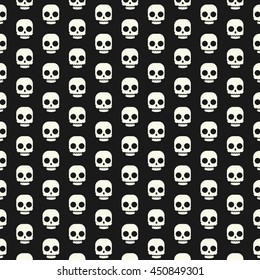 Cute icon skull pattern.