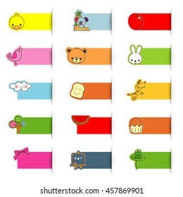 cute icon sticker, web source stickers