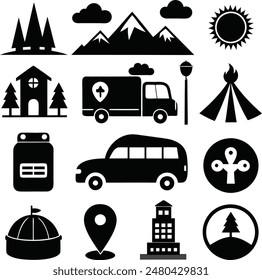 Cute icon vector silhouette illustration looks wow