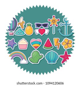 cute icons pattern