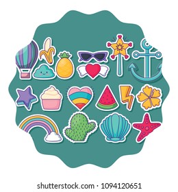 cute icons pattern