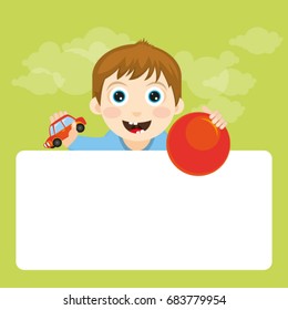 Cute illustrated character. Picture for children.