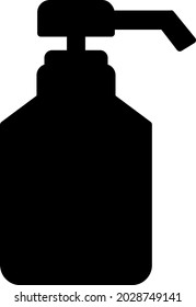 Cute illustration of alcohol disinfectant