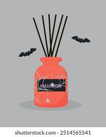  Cute Illustration with Aroma Diffuser at Halloween Smell