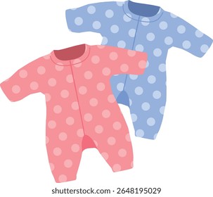 Cute illustration of baby clothes