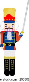 Cute illustration of ballet nutcracker