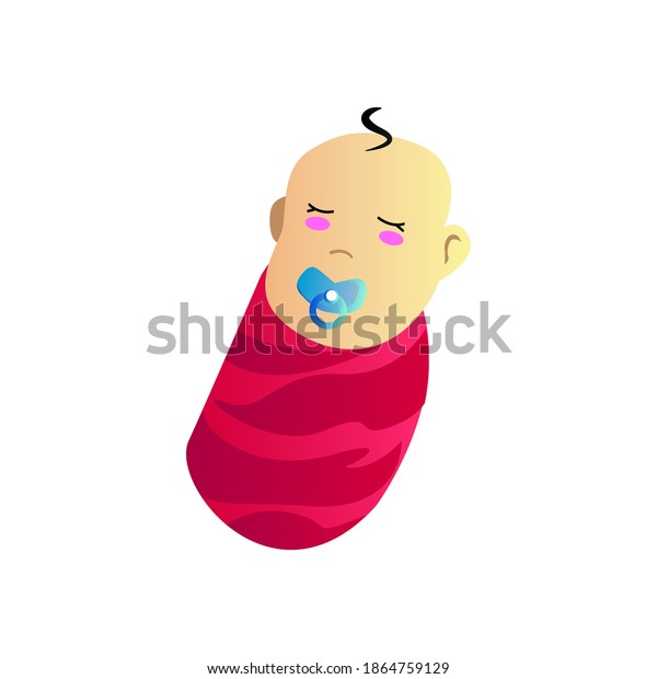 Cute Illustration Cartoon Baby Design Isolated Stock Vector (Royalty ...