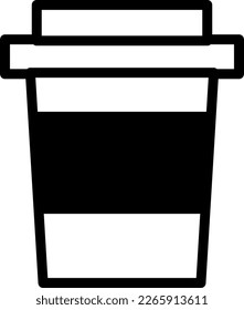 Cute illustration of coffee pop icon