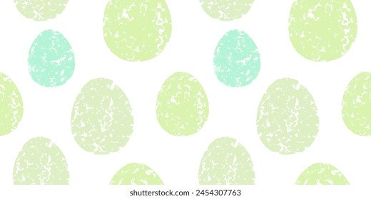 Cute illustration with colorful Easter eggs with watercolor texture, spring banner