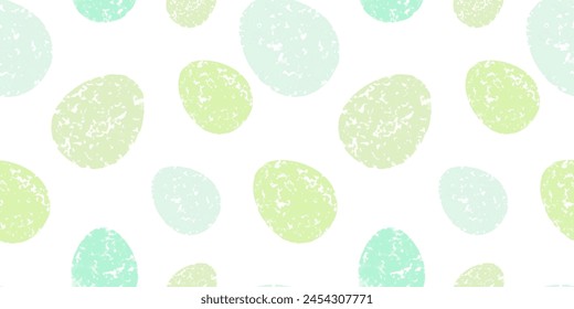 Linda ilustración con coloridos huevos de Pascua con textura de acuarela, Anuncio de primavera