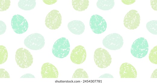 Cute illustration with colorful Easter eggs with watercolor texture, spring banner