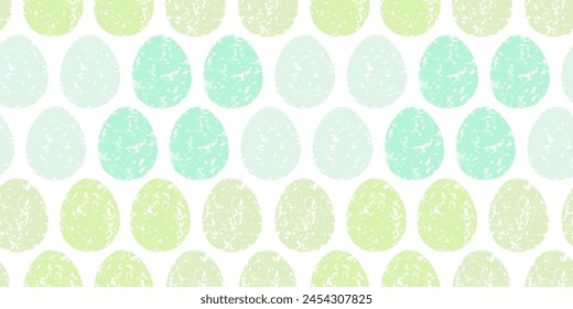 Cute illustration with colorful Easter eggs with watercolor texture, spring banner