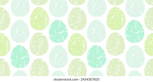 Cute illustration with colorful Easter eggs with watercolor texture, spring banner