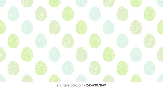 Cute illustration with colorful Easter eggs with watercolor texture, spring banner