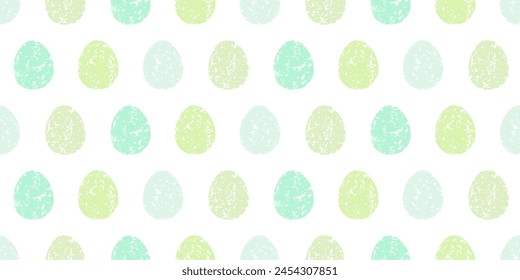 Cute illustration with colorful Easter eggs with watercolor texture, spring banner