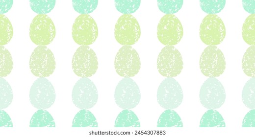 Cute illustration with colorful Easter eggs with watercolor texture, spring banner