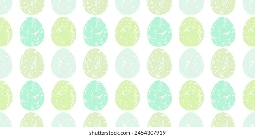Cute illustration with colorful Easter eggs with watercolor texture, spring banner