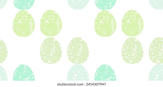 Cute illustration with colorful Easter eggs with watercolor texture, spring banner