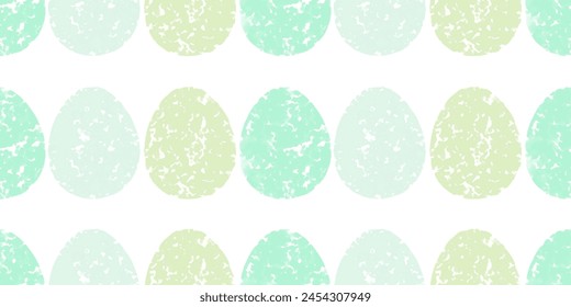 Cute illustration with colorful Easter eggs with watercolor texture, spring banner