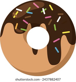 Cute illustration of decorated donuts