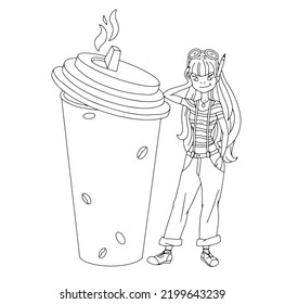 Ilustración corta para diseño y decoración