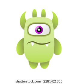 cute illustration design monster vector