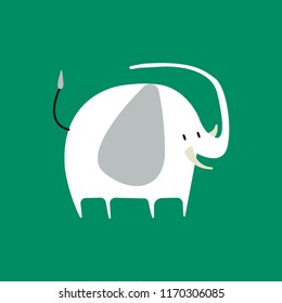 Cute illustration of an elephant