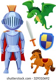 Cute Illustration Featuring Things Commonly Associated with Princes