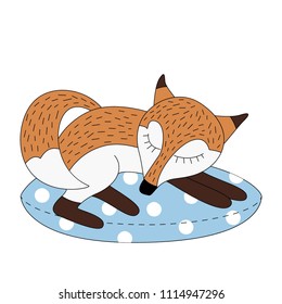 Cute illustration with fox