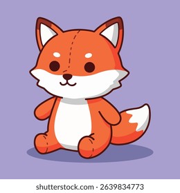 A cute illustration of a fox, capturing its clever and charming essence.