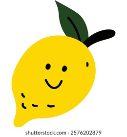 cute illustration fruit flat art style