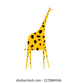Cute illustration of a giraffe