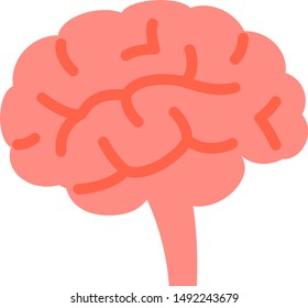 Cute illustration of human brain