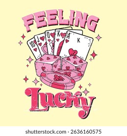 CUTE ILLUSTRATION FOR INSPIRE DESIGN FEELING AND LUCKY 